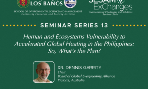 Dennis Garrity tackles human and ecosystems vulnerability in SESAM ExChanges