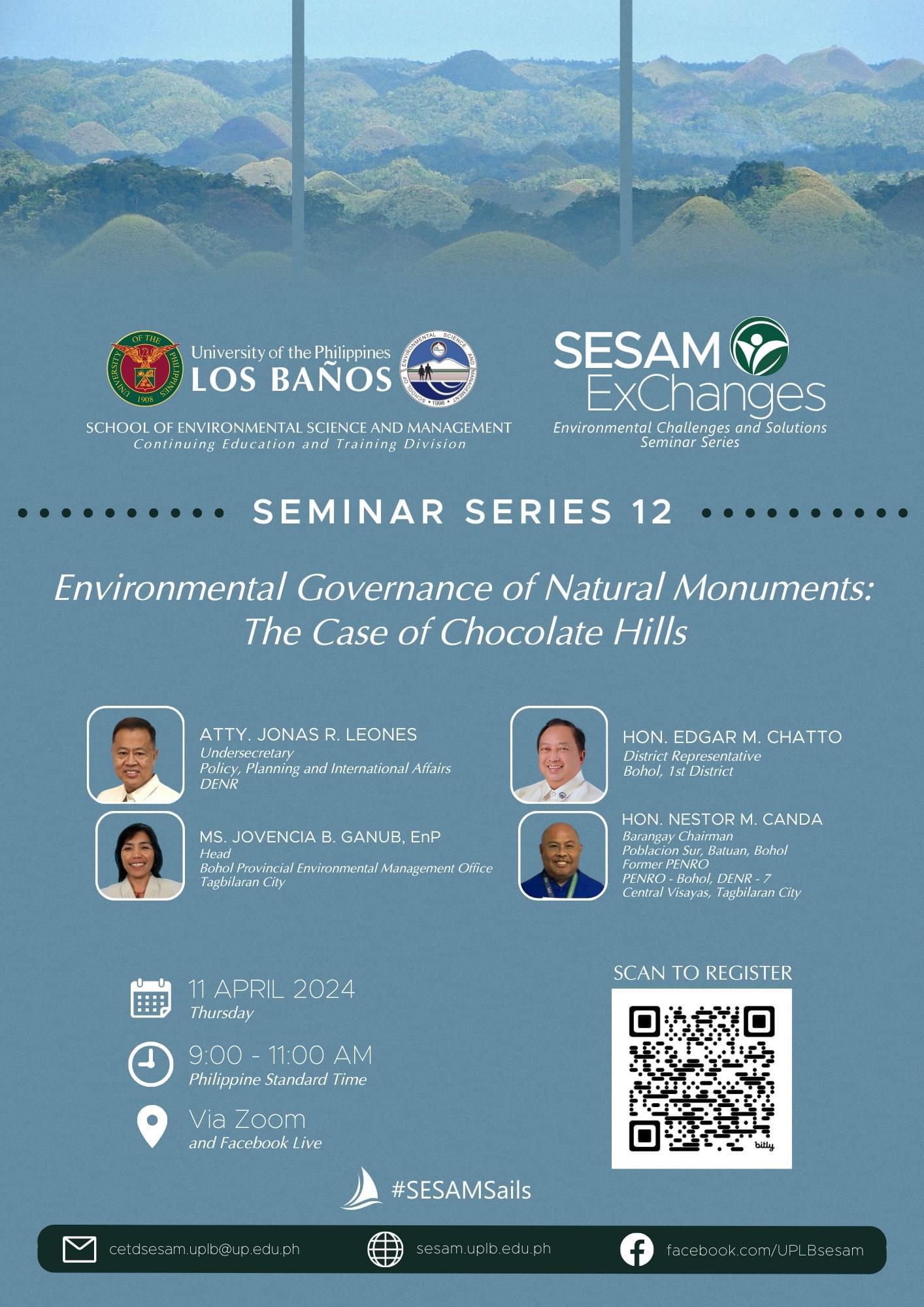 Chocolate Hills to be discussed in the next SESAM ExChanges